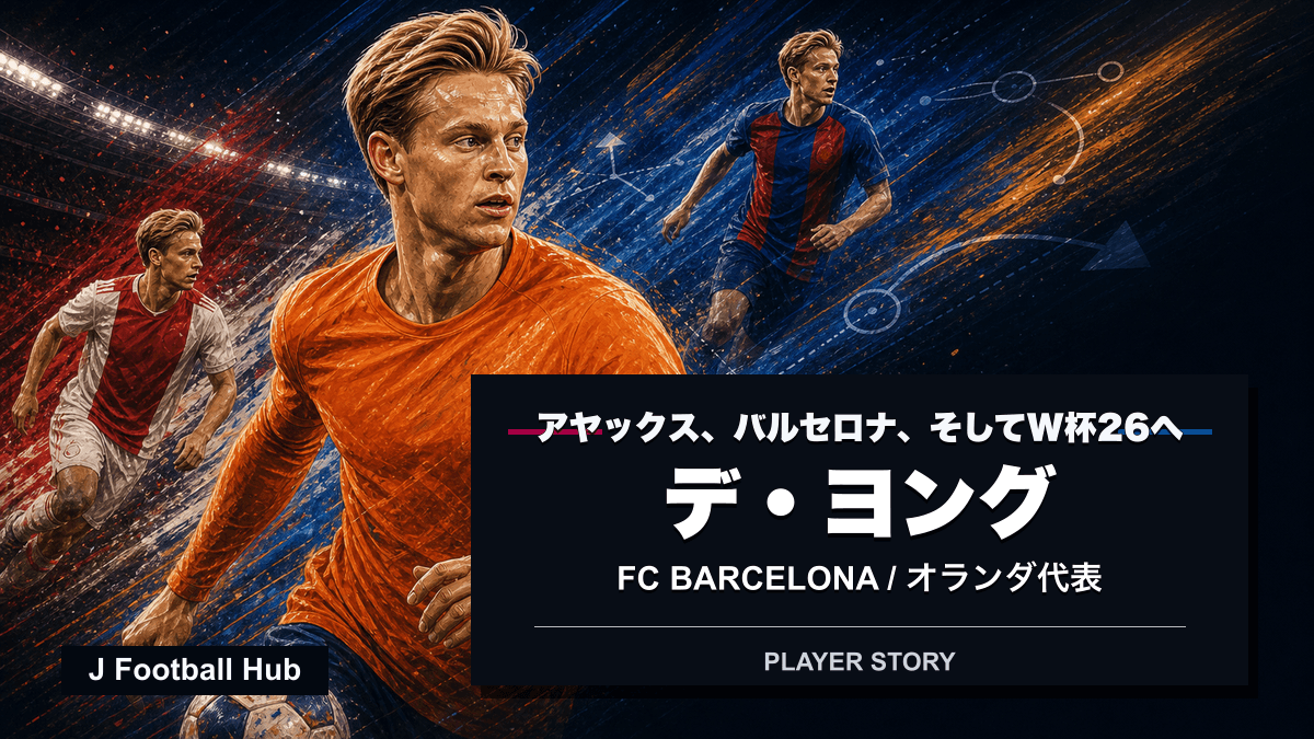 フレンキー・デ・ヨングがヴィレムII、アヤックス、FCバルセロナ、オランダ代表へ進む選手ストーリー用サムネイル