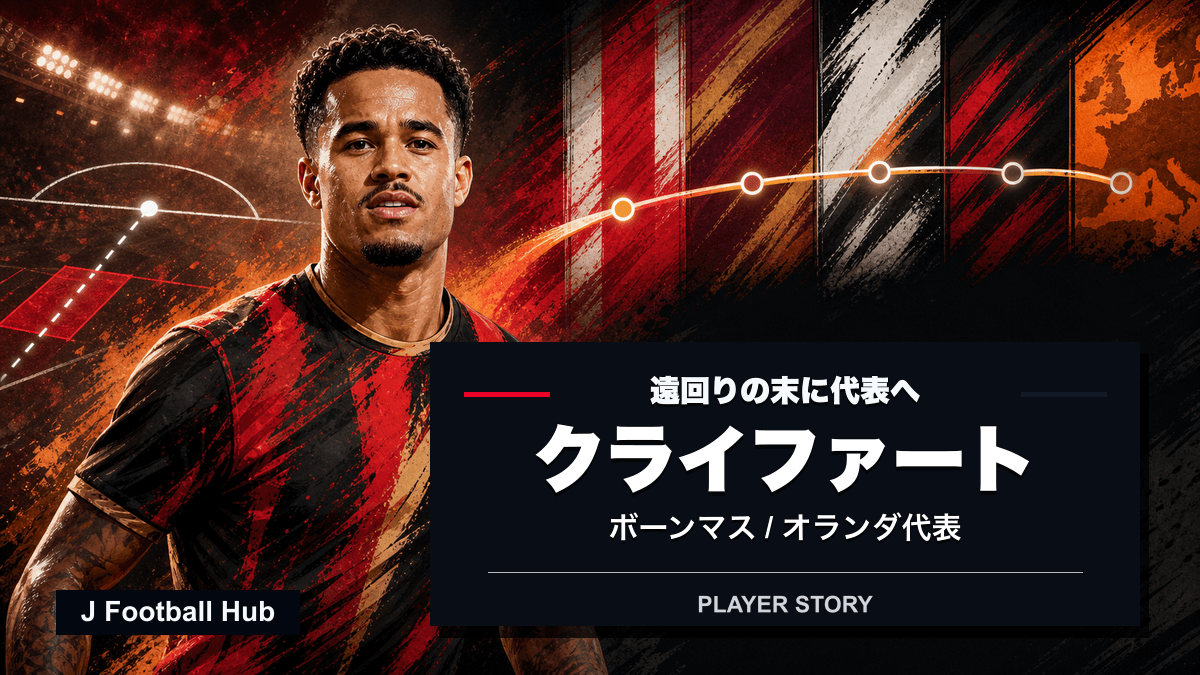 ユスティン・クライファートがアヤックス、ASローマ、複数の期限付き移籍、ボーンマス、オランダ代表へ進む選手ストーリー用サムネイル
